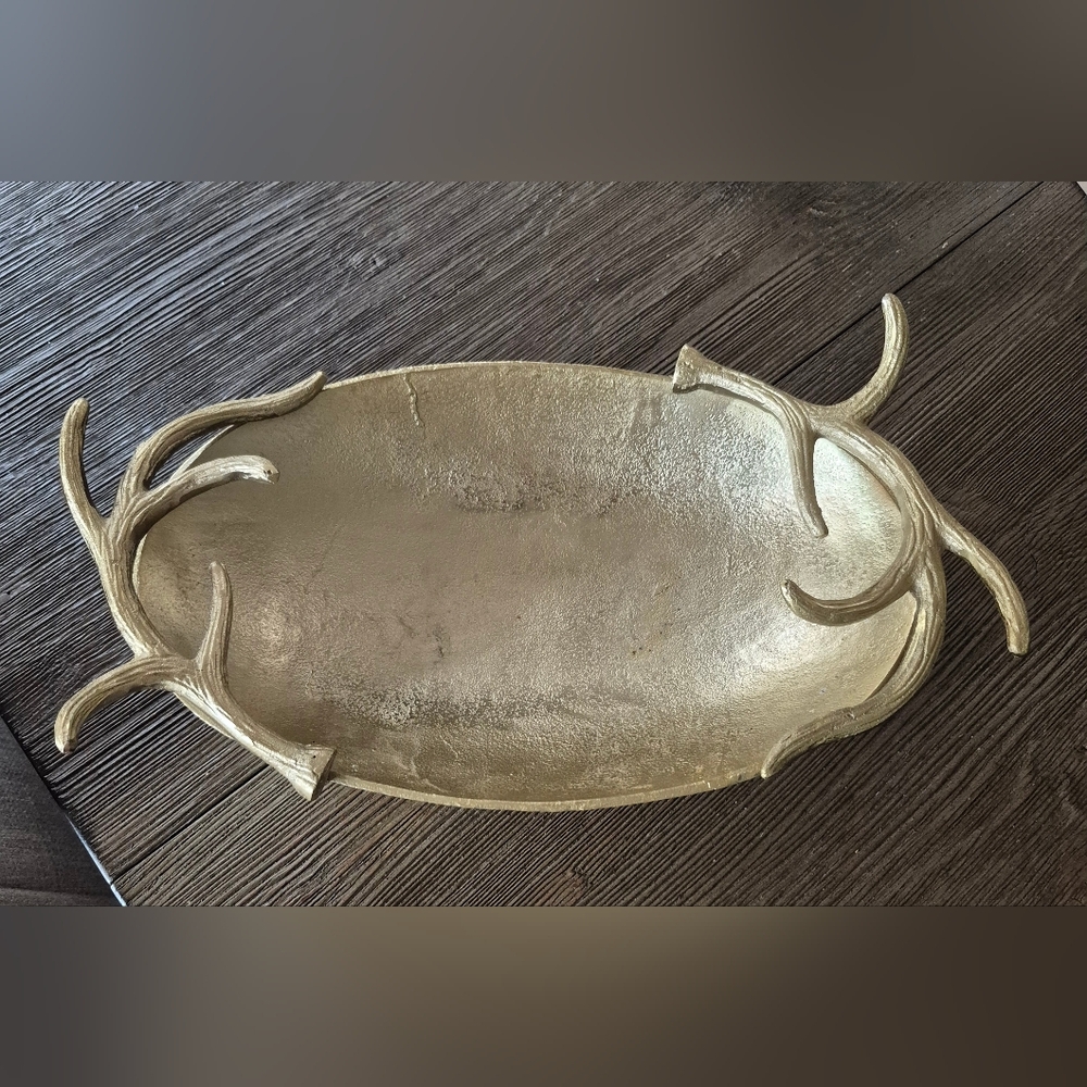 Oval Antler Bowl